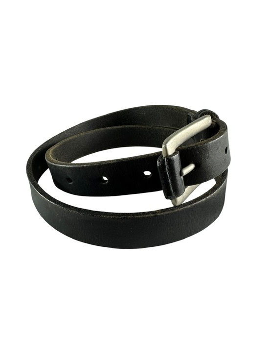 Genuine Vintage POLO Ralph Lauren Black Belt Leather Unisex Dress Belt 90s M main image 6
